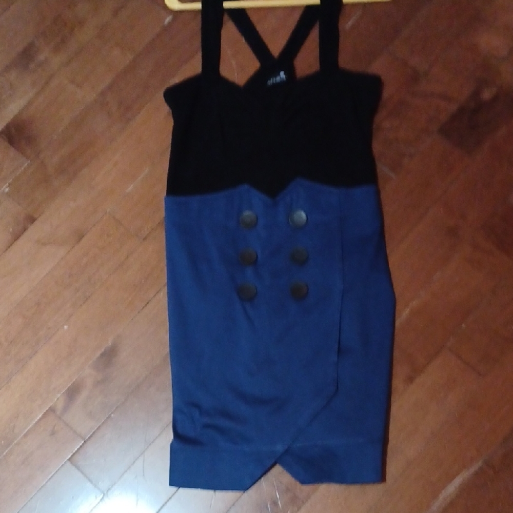 Black And Blue Dress From Schwiing, Size XL